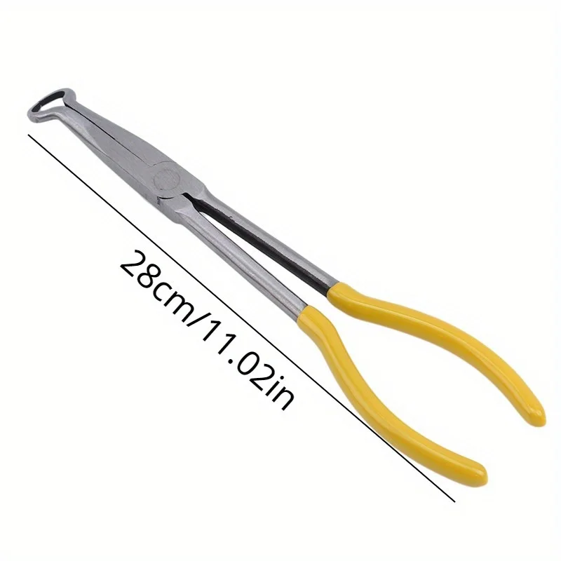 Spark Plug Pliers Long Reach Secure Ring Nose Design for Efficient Wi