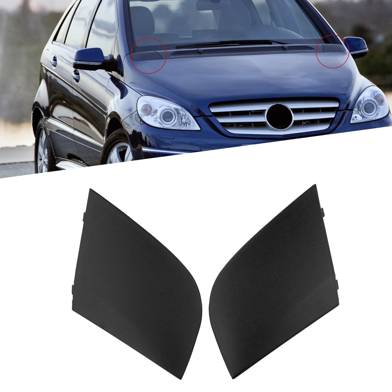 

2 шт. Автомобильная передняя крышка для слива воды для Mercedes Benz B-CLASS W245 автомобильные наклейки аксессуары A1698300275 A1698300375
