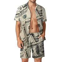 Dollar Shirt Sets 3D Printed Men Casual Fashion Short Sleeves Shirts Oversized Beach Shorts Summer Tops Hawaiian Suits Clothing 1