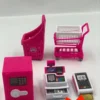 mini Supermarket shopping baskets shelves cash registers Mini Fake Toys carton style Mini Brand Fun Gadgets Boys and Girls 4