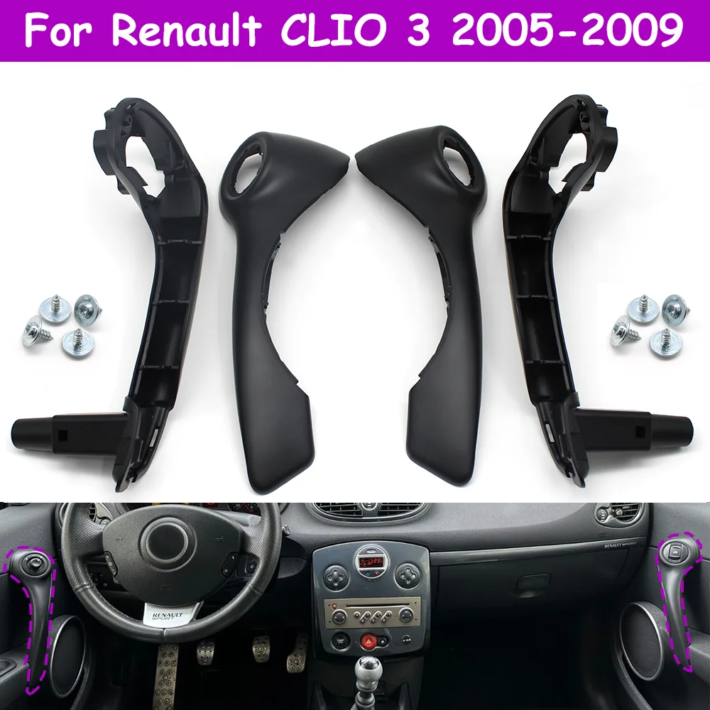 Poignée De Porte Intérieure Avant Gauche Pour Renault Clio 3 (2005-2009) - Remplacement Direct