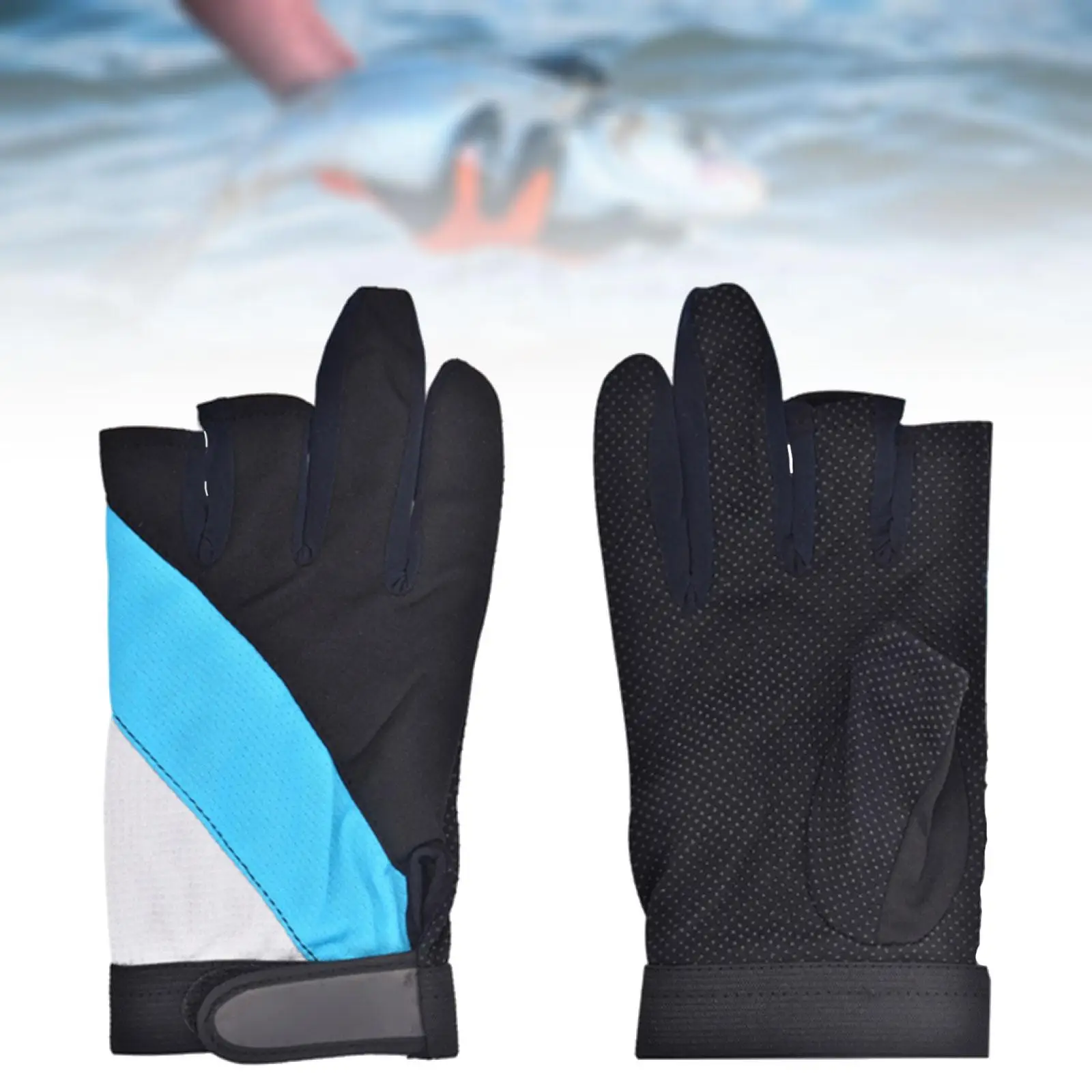 3 Cut Fingers Gloves Finger Protector Gloves for Camping Hiking Outdoor