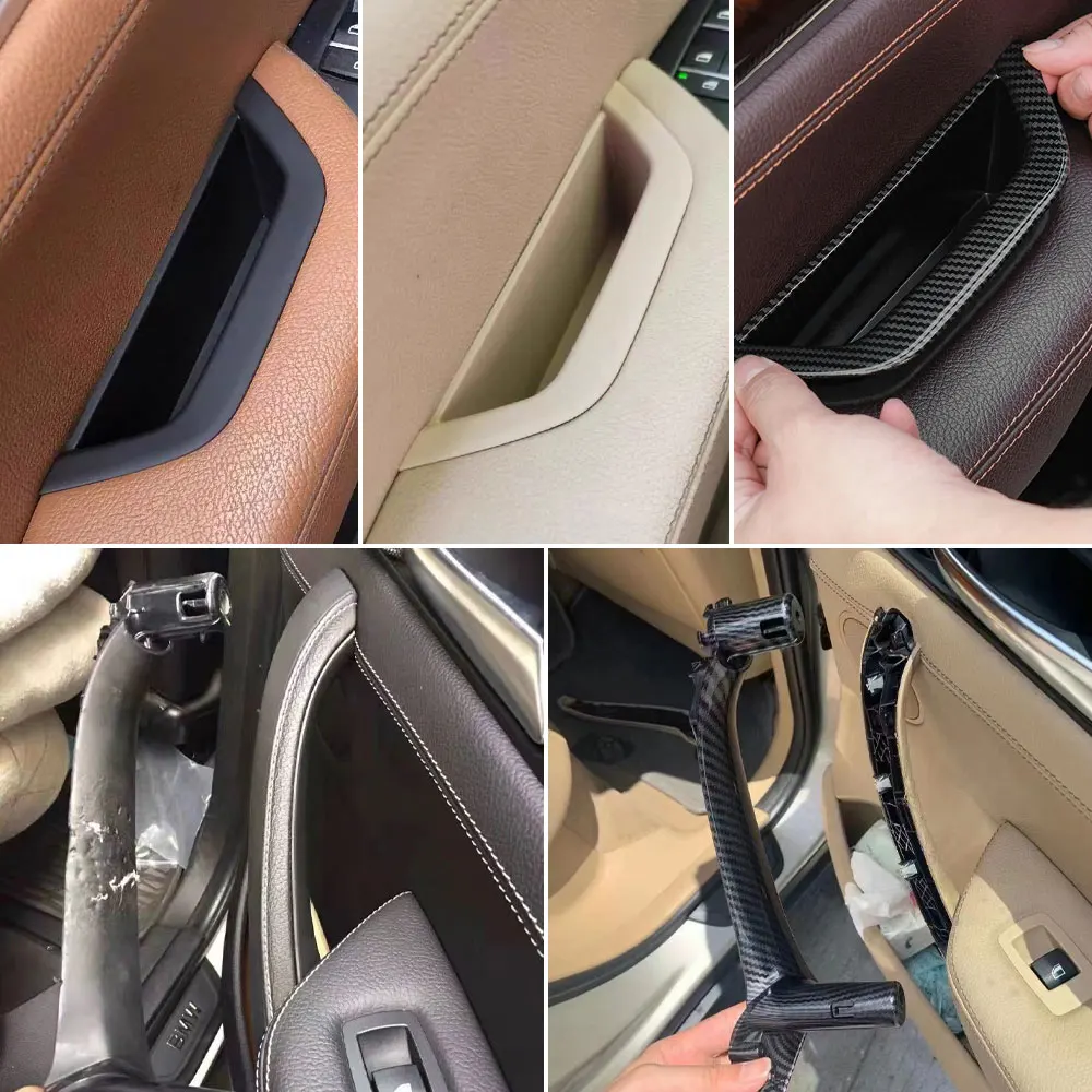 LHD 4PCS SET Interior Car Inner Door Handle Cover Panel Replacement 51417250307 For BMW X3 X4 F25 F26 2010-2016 6