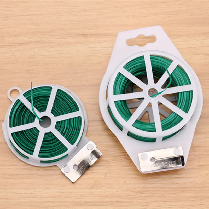 

PVC Horticultural Tie Garden Flower and Tree Tie Wire Tie Wire Green Plastic Coated Wire Tie Wire Coated Tie Rope