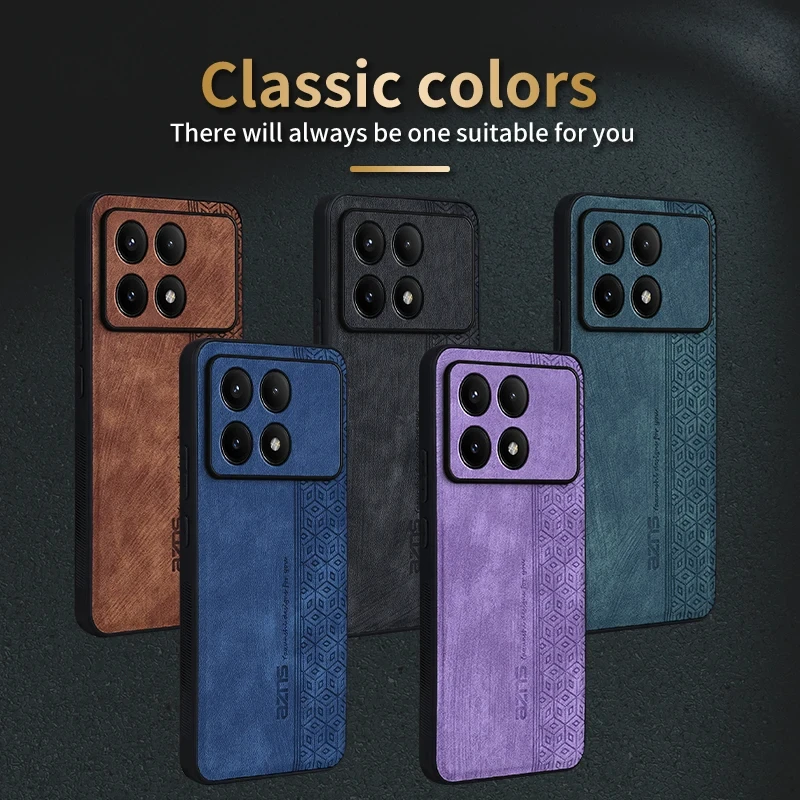 Luxury Leather Embossed Shockproof Phone Case