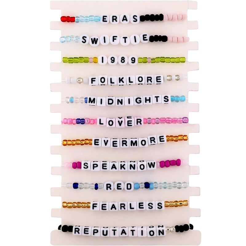 

Браслеты дружбы по мотивам музыки, 11 шт., Набор браслетов в стиле музыкального альбома, музыкальный турнир, концерт, браслет для музыки