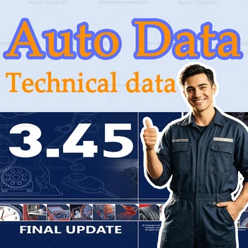 Database Automobilistica 2026 Auto Data 3.45, Strumenti Diagnostici Tecnici per Auto, Software con Collegamento CD USB, Adatto per Varie Auto Europee
