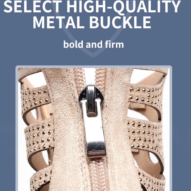 Ladies Lace Up Dance Boots for Girls Rhinestone Modern Jazz Dancing Shoes Woman Open Toe High Heel Booties for Girls 7.5cm-11cm