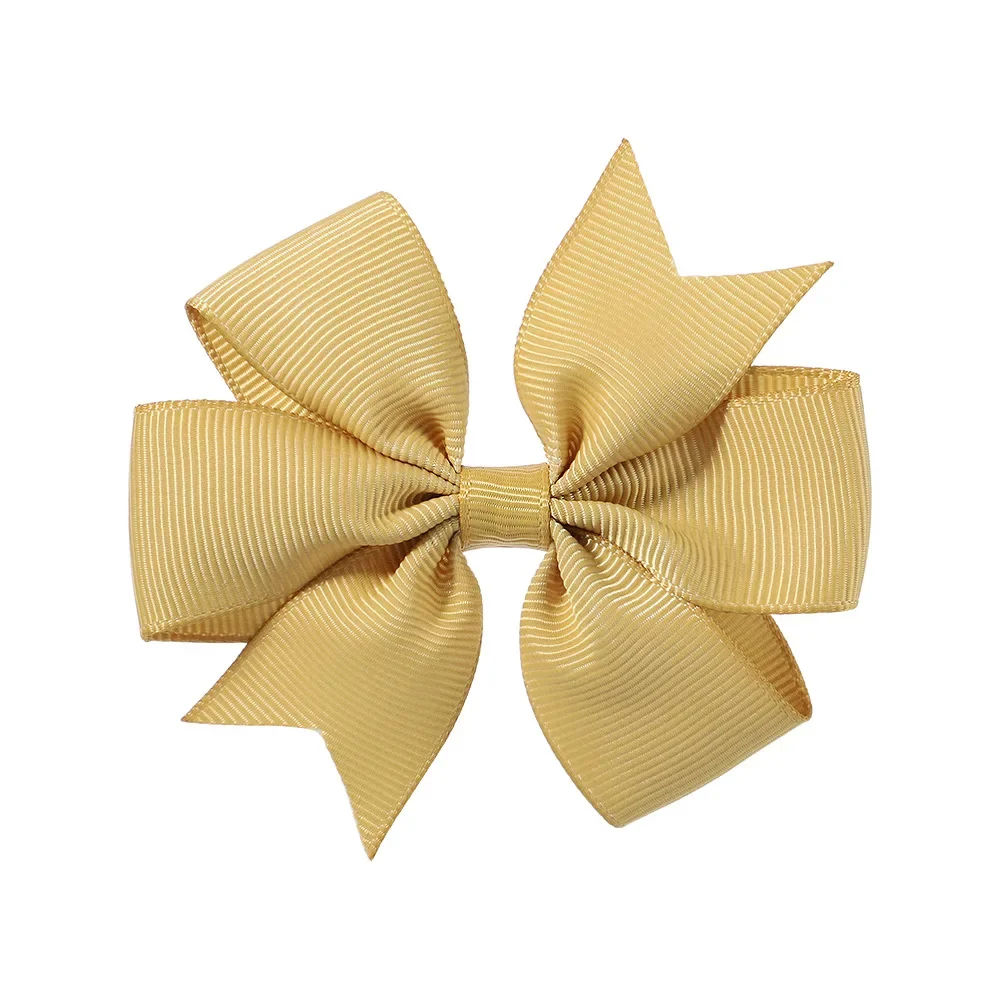 Vibrant Solid Grosgrain Ribbon Hair Bows for Girls - Boutique Hair Clips & Accessories