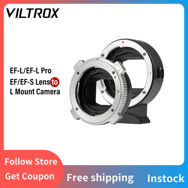 

Viltrox EF-L Pro Lens Mount Adapter Auto Focus For Canon EF EF-S to Leica Panasonic Sigma Camera SL2 Panasonic S1 S1R S1H S5