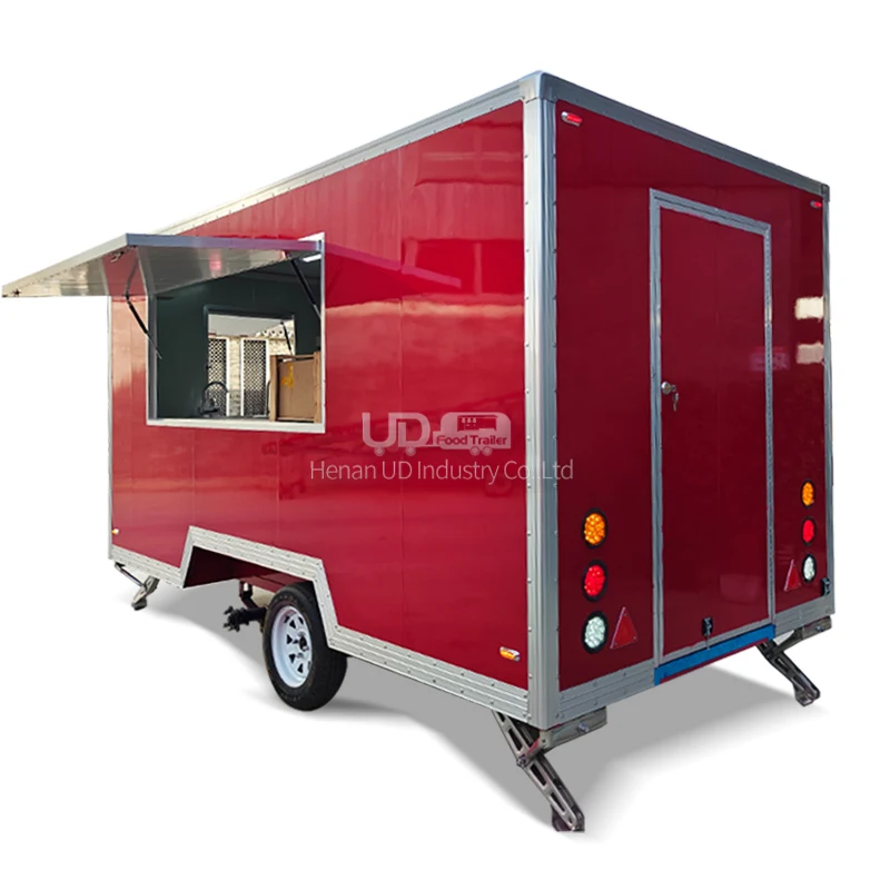 

Wholesale Price Mobile Hotdog Food Trucks Ice Cream Food Truck Fully Equipment Fast Food Trailer Crepe Food Cart for Sale