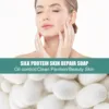Goat Milk Soap Silk Protein Skin Repair Soap Deep Cleaning Face Wash Face Purifying Mask Oil Control Skin Care Moisturizing Soap 5