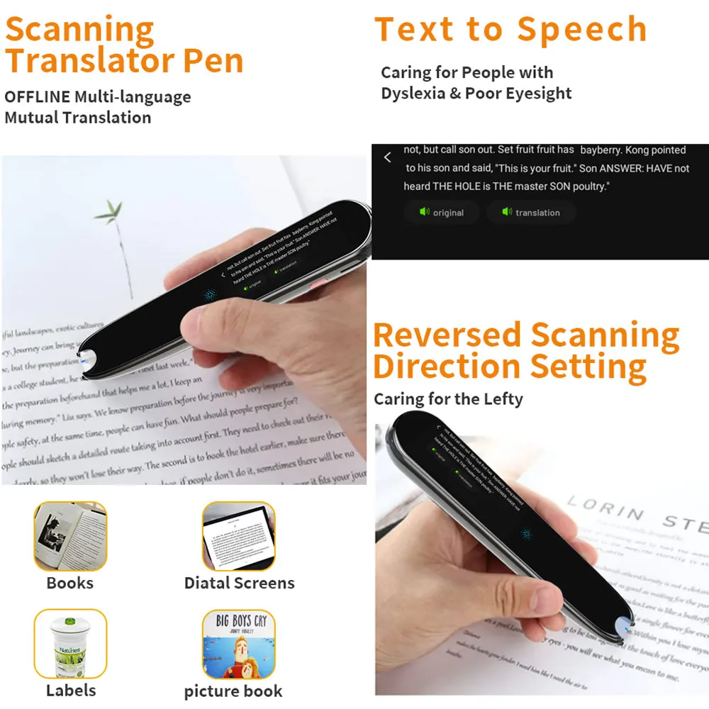 Smart Voice Translator Pen Real Time Language Translation