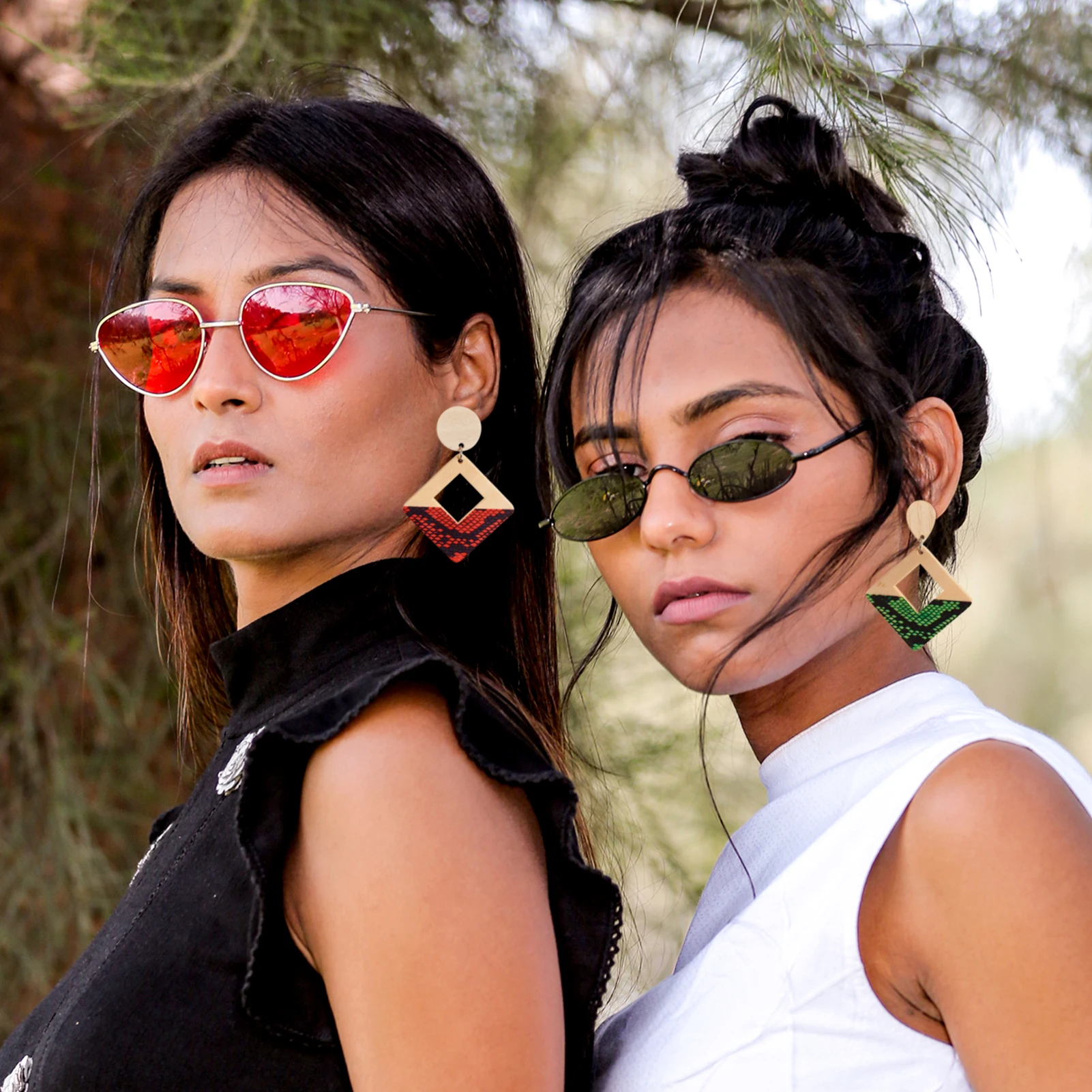 36Pcs Painted Wood Big Pendants Double-Sided Leopard Print Rhombus Charm for DIY Dangle Earrings Jewelry Making