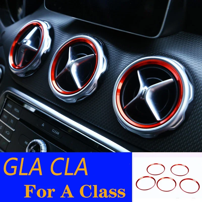 

For Mercedes Benz B class 2012-2015 A class 2013-2016 Car Styling Air Condition AC Outlet Air Vent Ring Cover Trim Decoration