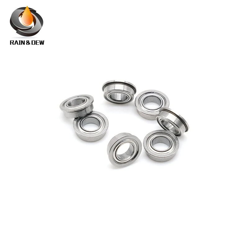 

10Pcs MF106ZZ Flange Bearing 6x10x3 mm ABEC-7 Miniature Flanged MF106 Z ZZ Ball Bearings