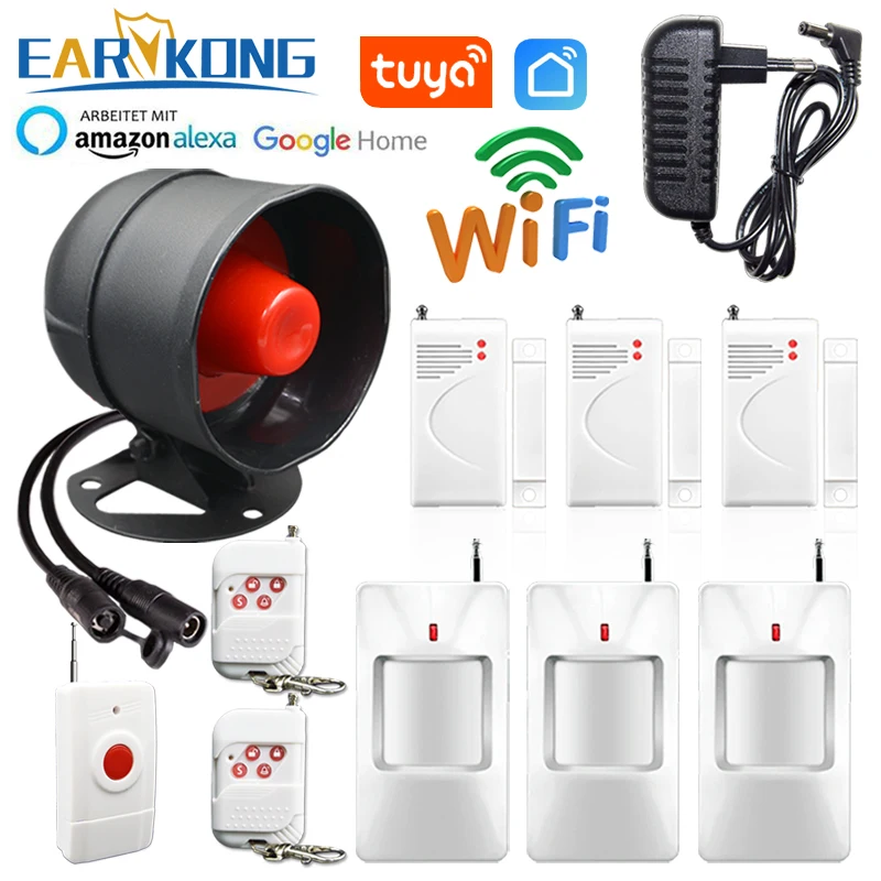 Tuya WiFi Wireless Alarm System Home Security Burglar loudly Siren