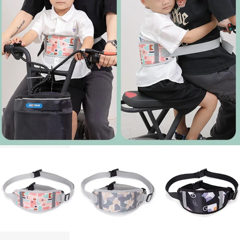

Kids Motorcycle Harness Children Safety Belt Daily Cycling Aid Safety Vehicle Support Reflective Bicycle Kids Safety Comfortable