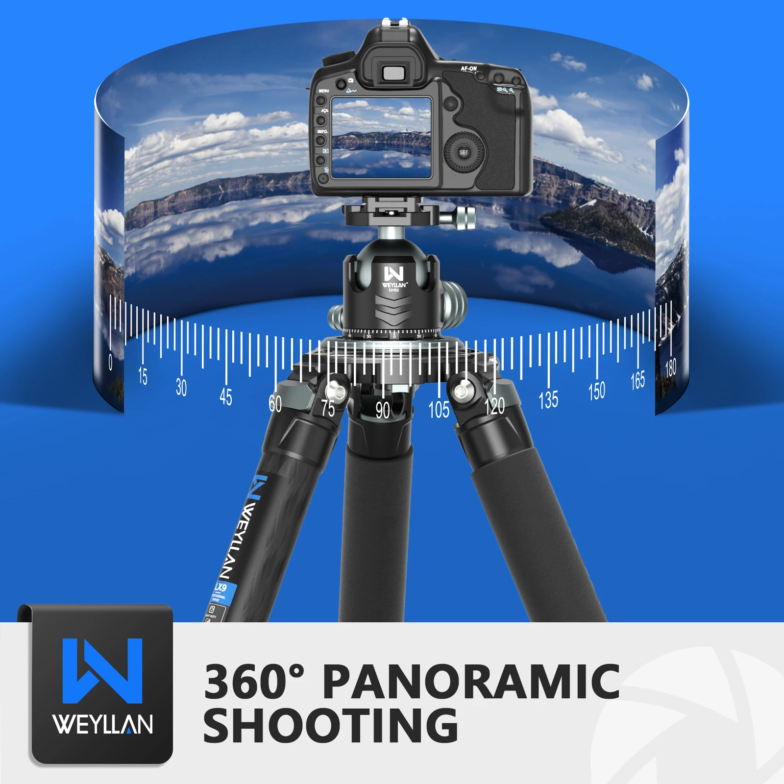 Video Tripod Head Ball Head Mount Camera Tripod Monopod for Arca Quick Release Plate Low Profile Ballhead Max Load 30kg 52mm tripod ball head