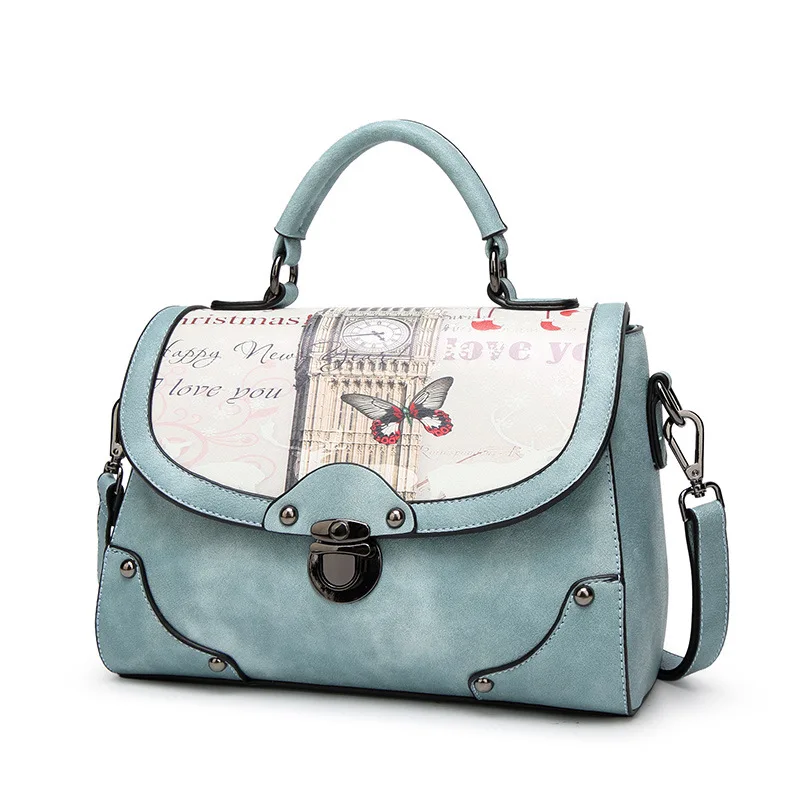 Spring New Fashion Handbag Print Women's Bag Trendy Temperament Crossbody Shoulder Large Tote