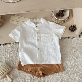 0-3Y Boys Clothing Sets Summer Cotton Short Sleeve T-shirts+Shorts Toddler Tracksuit Outfit Casual Clothing Sets