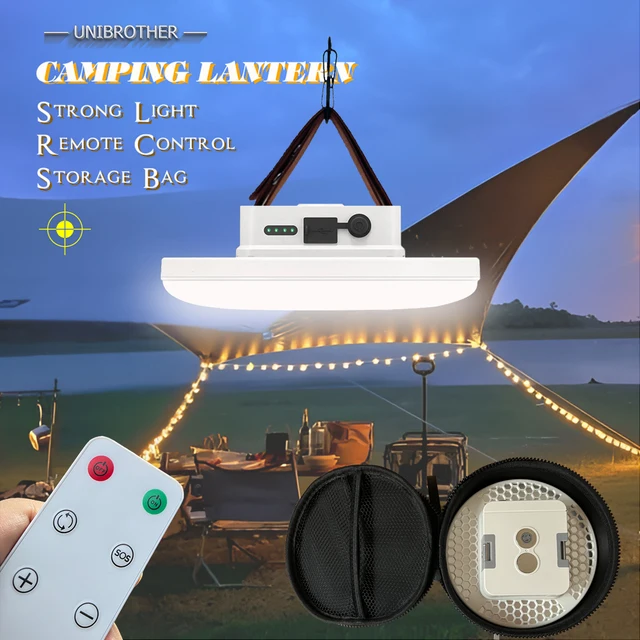 Remote Control Rechargeable LED Magnet Camping Lantern 13500mAh Powerful Portable Flashlight Fishing Light Floodlight Tent Lamp 1