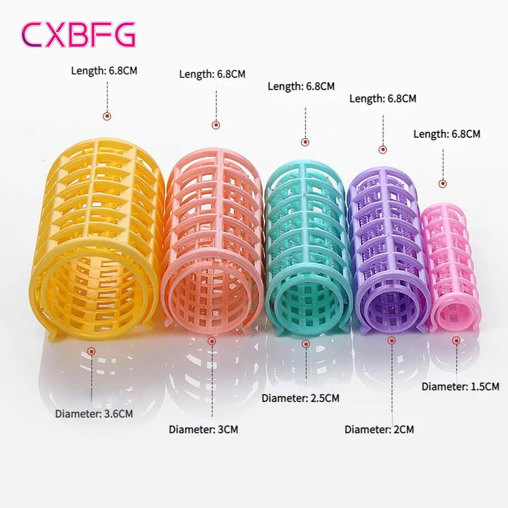 Hair Curling Tools 6/8/10/12/14Pcs Heatless Hair Curler No Heat Hair Rollers Plastic Lazy Curls Root Perm Rods Bangs Curling Rod Styling
