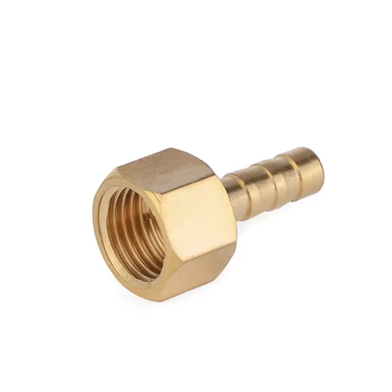 6mm 8mm 10mm 12mm 14mm Hose Barb x M12 M14 M16 M18 M20 M22 Metric Female Thread Brass Pipe Fitting Adapter Coupler Connector hose pipe fitting pipe fitting water pipe fitting