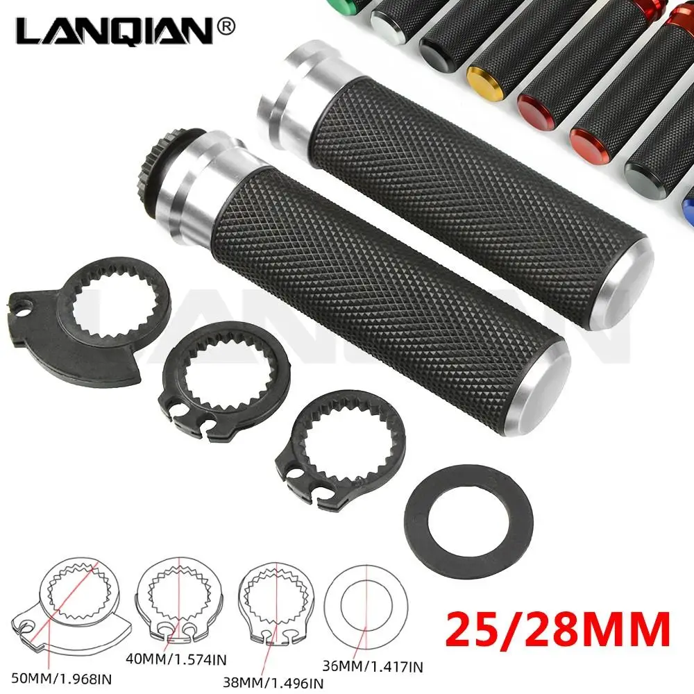 

1 Pair Universal CNC Motorcycle Handle Handle bar / Handlebar Grips Kit Fit all 22MM 24MM Street & Racing Moto Grips with end