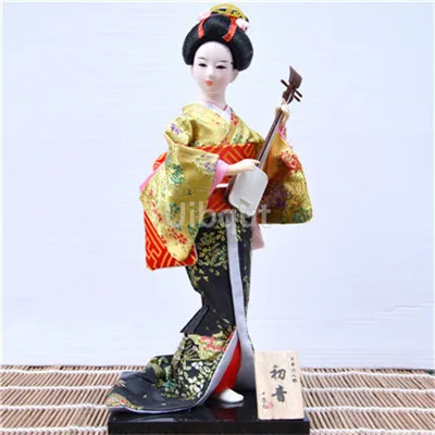 Description Picture 6 of itemGeisha Japanese kimono doll puppet seafood sushi shop restaurant decorate tool cute toy embellishment ornaments gift crafts 1-28