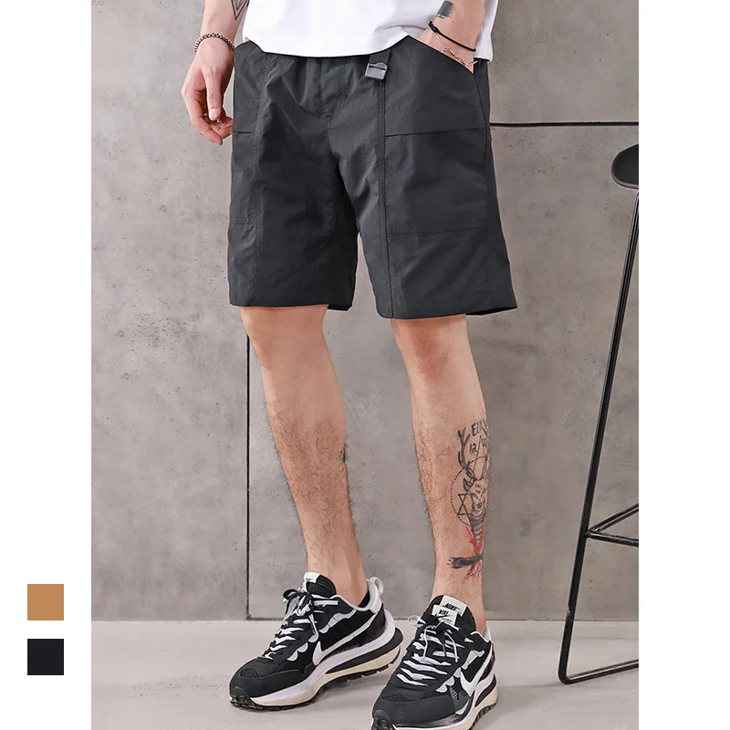 Sports shorts Thin loose five-point pants Casual quick-drying beach pants gym shorts