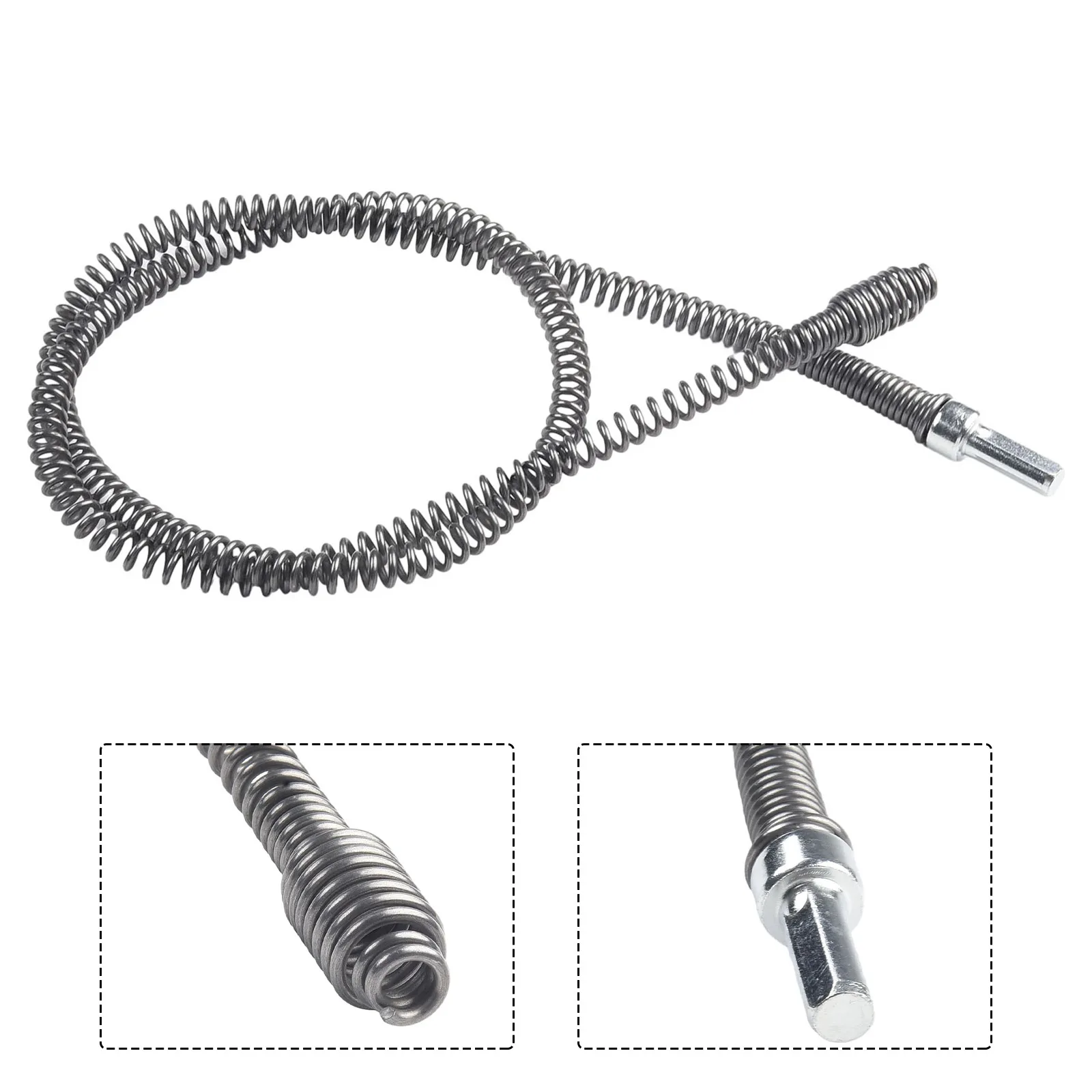 3/2/1M Pipe Dredging Tool Spring Pipe Sewer Pipe Unblocker Bathroom Kitchen Drainer Universal Interface For Electric Drill