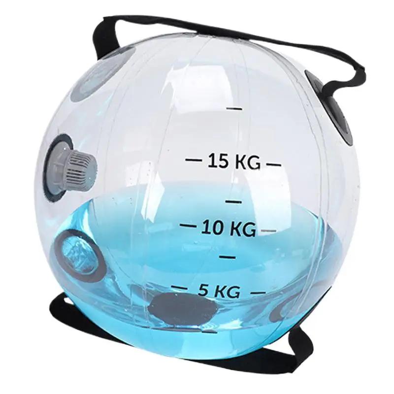 Workout Aqua Bags Adjustable Water Training Bag 15kg Adjustable Inflatable Water Power Bags for Fitness Body Building Aqua Ball