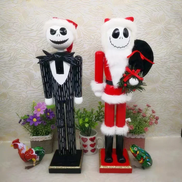 The Nightmare Before Christmas 36Cm Jack Skellington Figure Nutcrackers Model Toy Gift