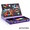 Mideer Wooden Magnetic traffic geometric Activities Dressing Puzzles Game Set Fun Reusable Stickers Kids Educational Toys 5