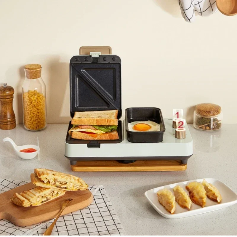 Sandwich Breakfast Machine Household Small Light Food Machine Lazy Multi-Function Waffle Toast Press and Bake Machine 3