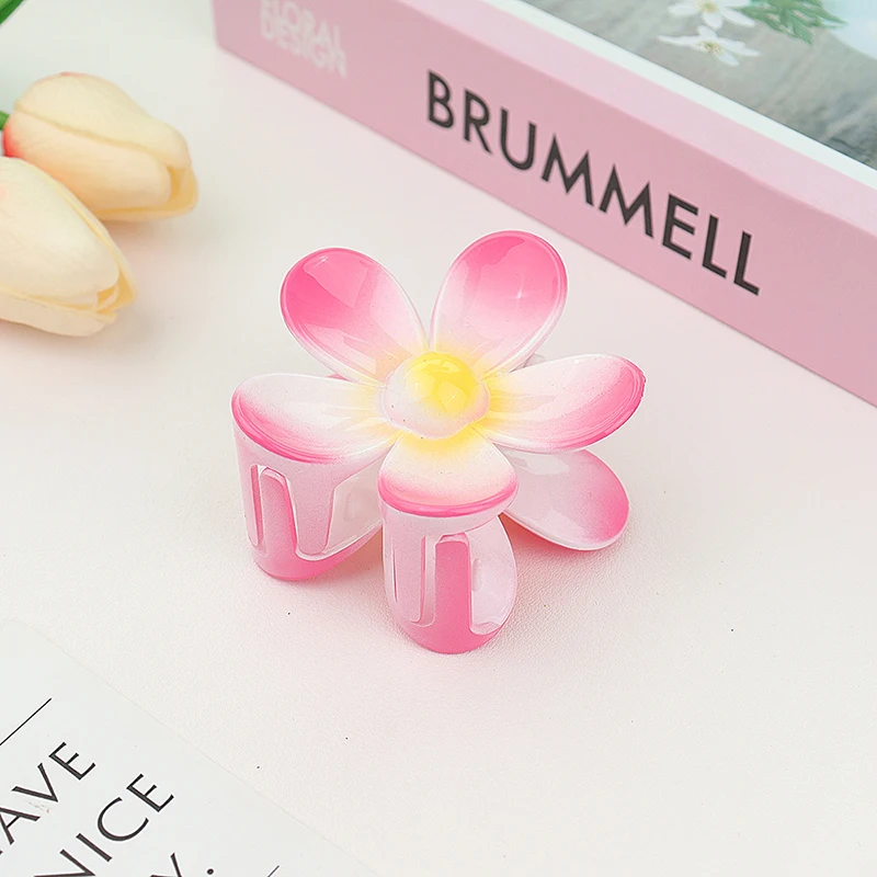 7CM Mattierte Uni-Farbene Blumen-Haarklammern - Premium Haaraccessoires für Frauen/Mädchen (Pferdeschwanz/Haifischklammer) – Detail 20