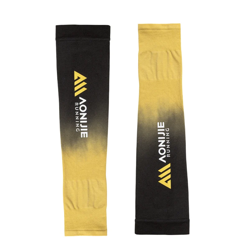 AONIJIE Men's Ice Arm Sleeves Sun Protection Sun Cover Covering Thumb Hole for Marathon Running Cycling Sunscreen Ice Cover 4