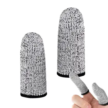 Anti Cut Finger Cots Breathable Fingertip Protector 5-Grade Cut Protection 2X Fingertip Guards For Work Kitchen Garden Sculpture 1