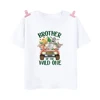 Baby Wild One Family Matching Outfit Jungle Party Dad Mom Sister Brother Baby Look Clothes T-shirt One Birthday Family Shirt Top 5