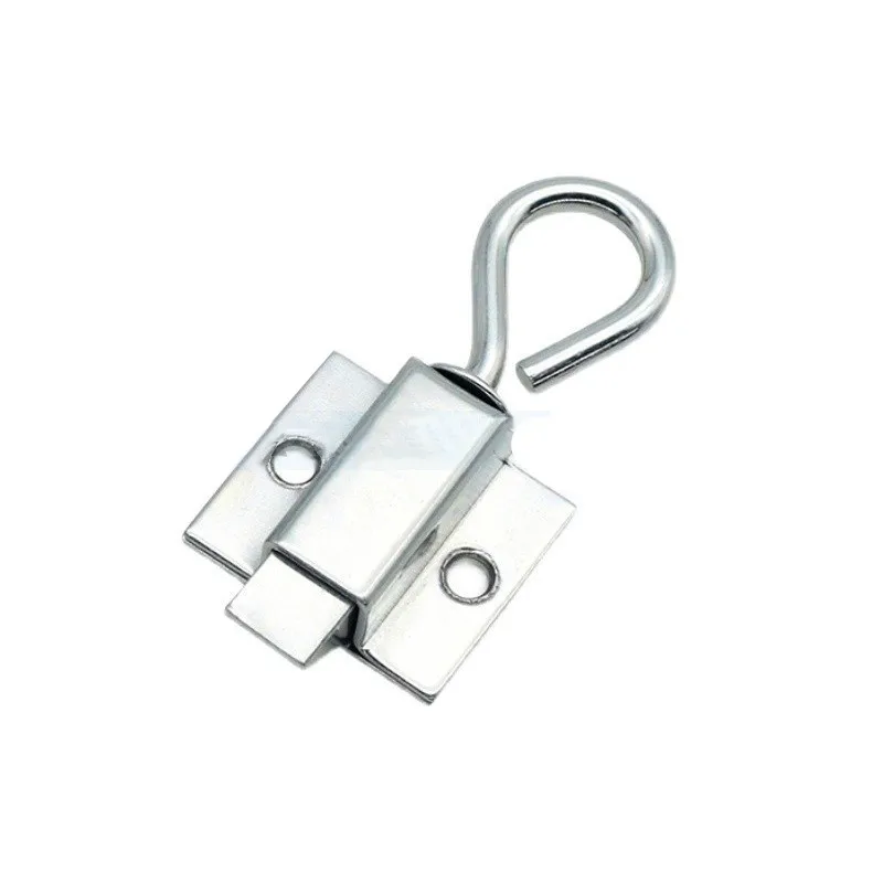 Carbon Steel Pull Ring Spring Door Bolt Latch Lock Window Gate Anti-theft Security Latch for Industrial Cabinet Hardware 1PCS door latch