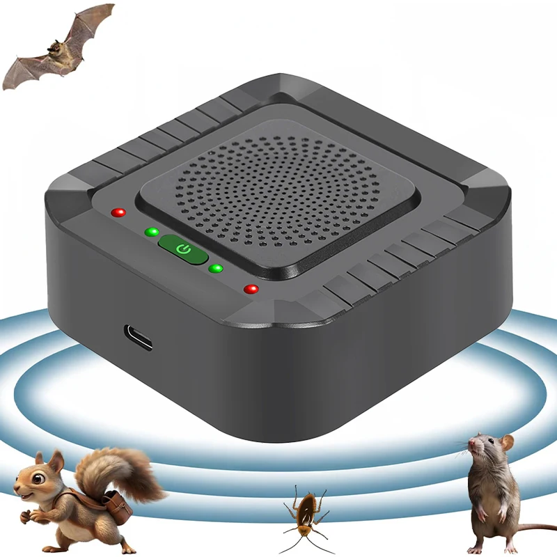 NEUER Elektronischer Ultraschall-Mücken- und Insektenvertreiber für Katzen, Ratten, Mäuse, 30 Quadratmeter, Schaben- und Schädlingsabwehr