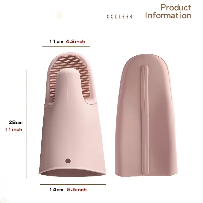 Long Silicone Hand Clip Thickened Oven Microwave Gloves Insulated Pick Up Dish Clip Silicone Gloves