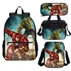 The Hulk Kids School Backpack Set Shoulder Bag Lunch Box Crossbody Bag Pencil Case 3