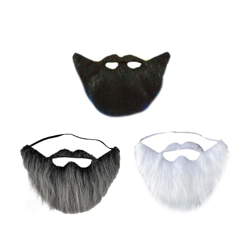 Halloween Beard Cosplays Costume Props Mustache Christmas Party Supplies DIY Fancy Dress Fake Beard Long Fluff Beards kids adult masquerade party funny costume halloween cosplay fake beard photobooth props 12pcs funny fake mustache sticker