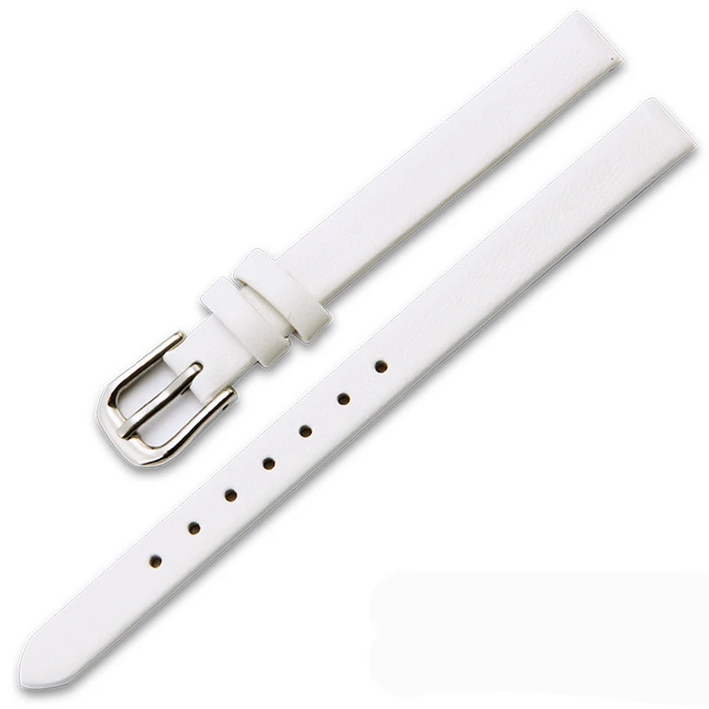 Elegant Women's Genuine Leather Watch Bracelet - Slim Design, Various Sizes Available