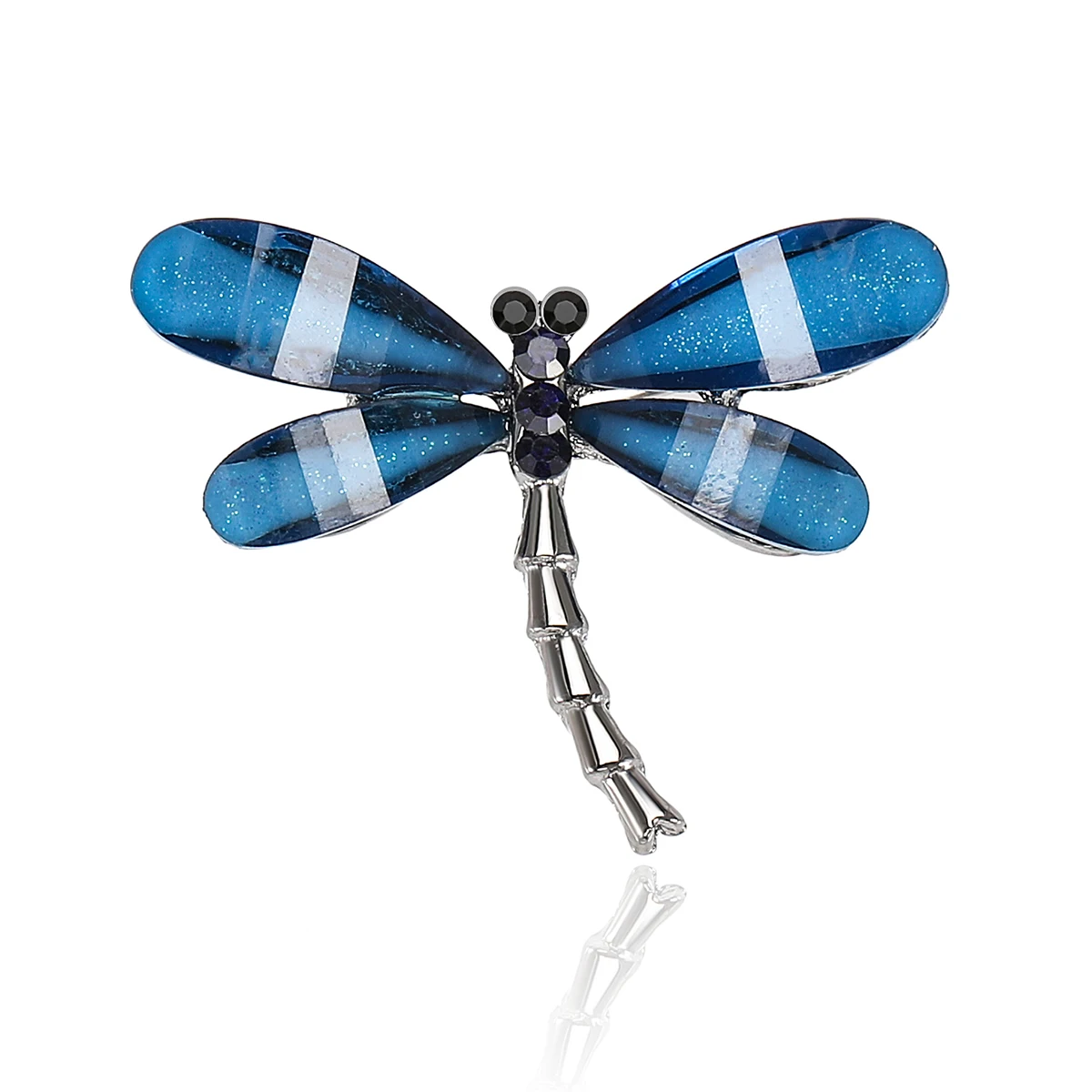 

Rhinestone Dragonfly Brooches for Women Unisex Resin Insect Pins Office Party Friend Gifts Accessories