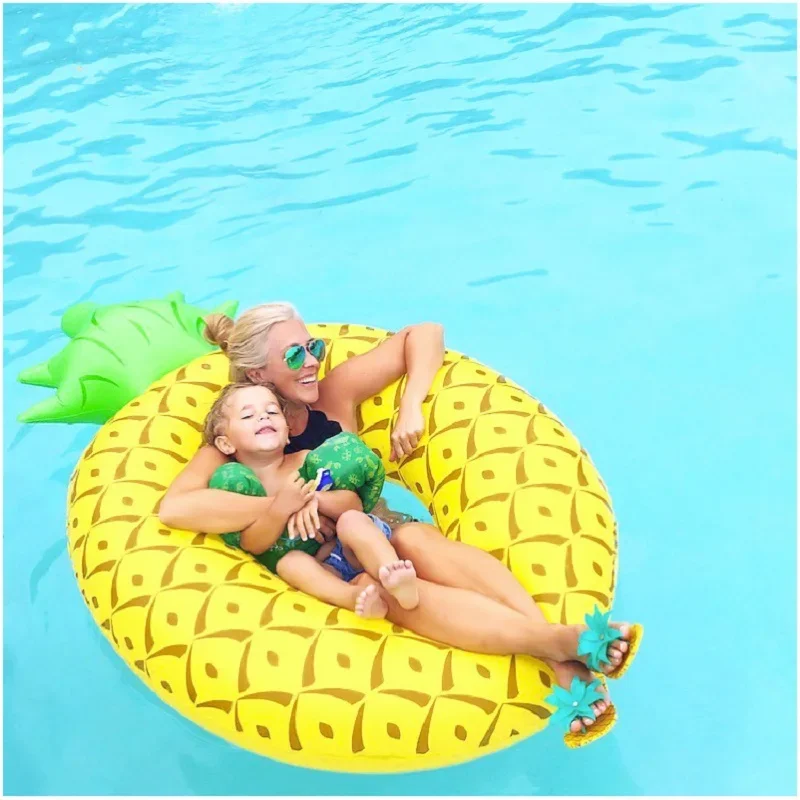 Inflatable Buoy Pool Float Pineapple Watermelon Swimming Ring for Adults Summer Water Sport Swim Circle Pool Party Toys 3
