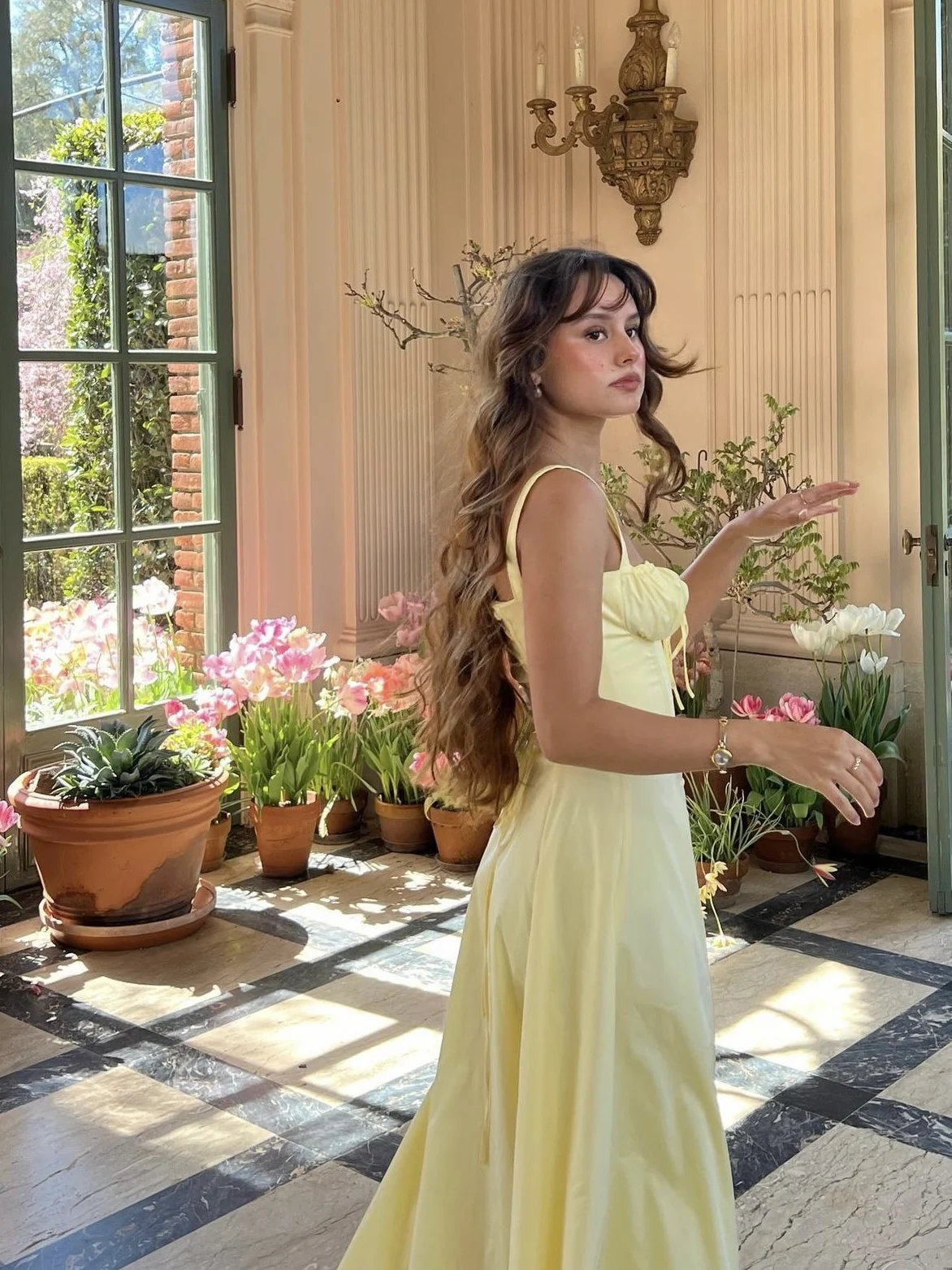 French Vintage Strap Birthday Party Dress High Split Lace-up Summer Off Shoulder A-line Sleeveless Prom Robe Solid Vestido Mujer