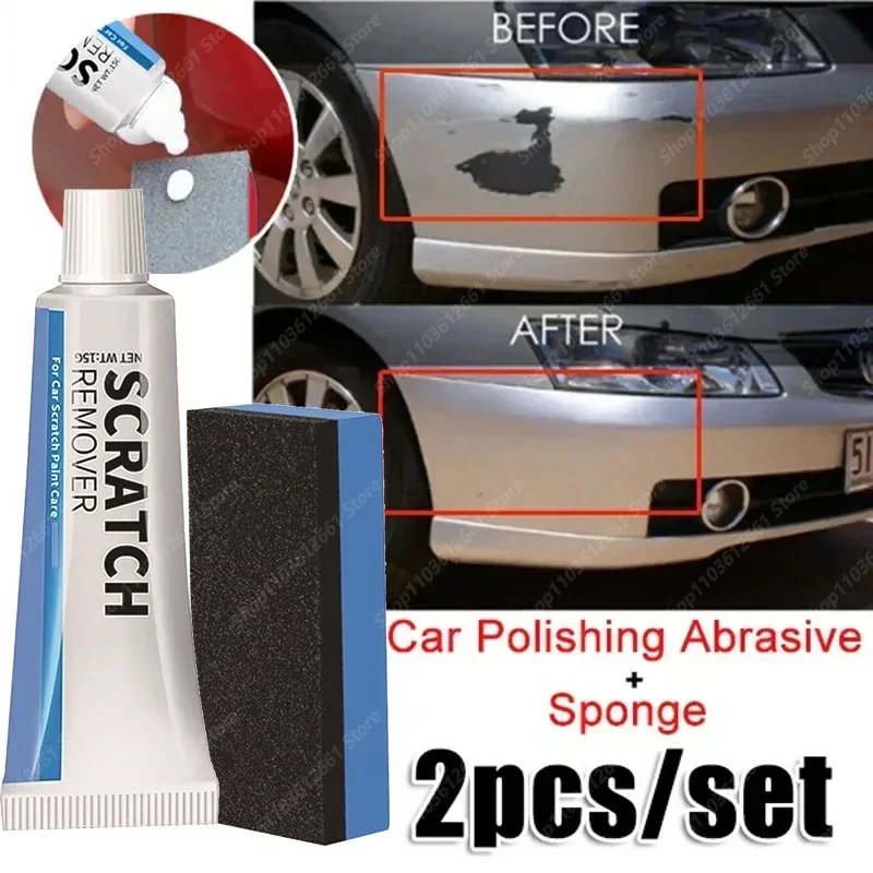 Car Scratch Remover Car Polishing Paste Sponge Paint Care Smooth Body Remove Scratch Repair Broken Paint car scratch remover